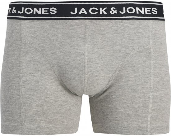 Jack & Jones Hector Solid Trunks 5-Pack Grey - Boxers - Caleçons Grande Taille 