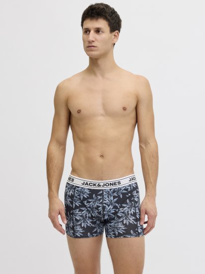 Jack & Jones Acray Flower Boxers 3-Pack Black/Navy - Sous-vêtements & bain - Sous-vêtements Grande Taille