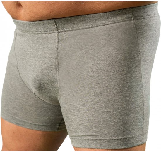 20 Nodi 978 Stretch Cotton Boxer with Internal Elastic Band Grey - Boxers - Caleçons Grande Taille 