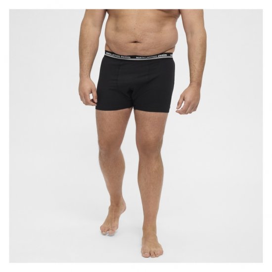North Latitude 5-Pack Boxershorts Black - Boxers - Caleçons Grande Taille 