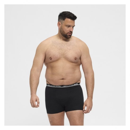 North Latitude 5-Pack Boxershorts Black - Boxers - Caleçons Grande Taille 