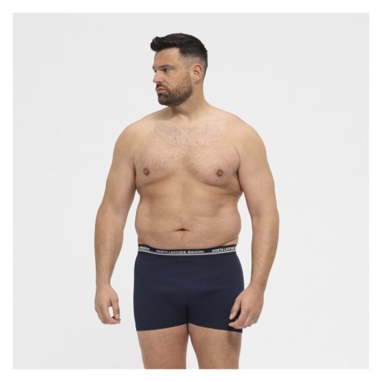North Latitude 5-Pack Boxershorts Navy - Boxers - Caleçons Grande Taille 