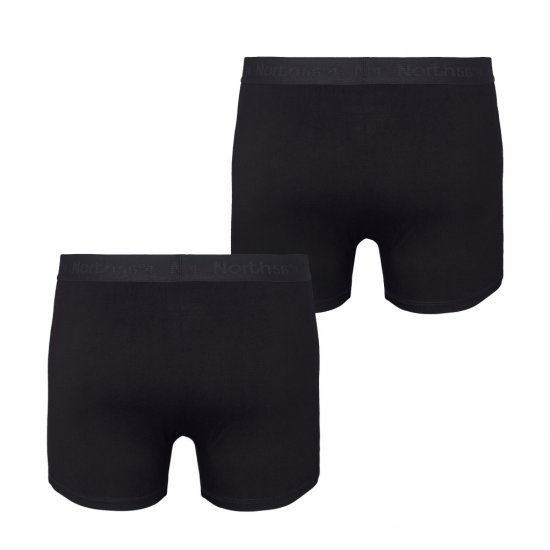 North Latitude Bamboo 2-Pack Trunks Black - Boxers - Caleçons Grande Taille 