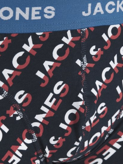 Jack & Jones Logo Trunks 3-Pack Navy Blazer - Sous-vêtements & bain - Sous-vêtements Grande Taille