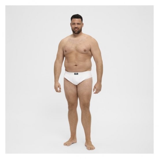 North Latitude Brief Underwear White - Slip - Slip grande taille pour homme