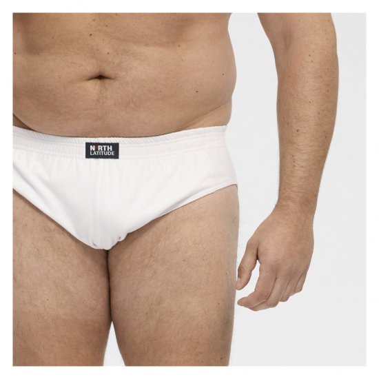 North Latitude Brief Underwear White - Slip - Slip grande taille pour homme