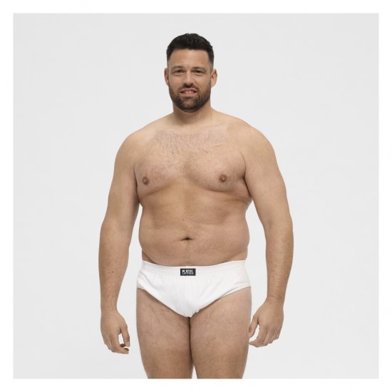 North Latitude Brief Underwear White - Slip - Slip grande taille pour homme
