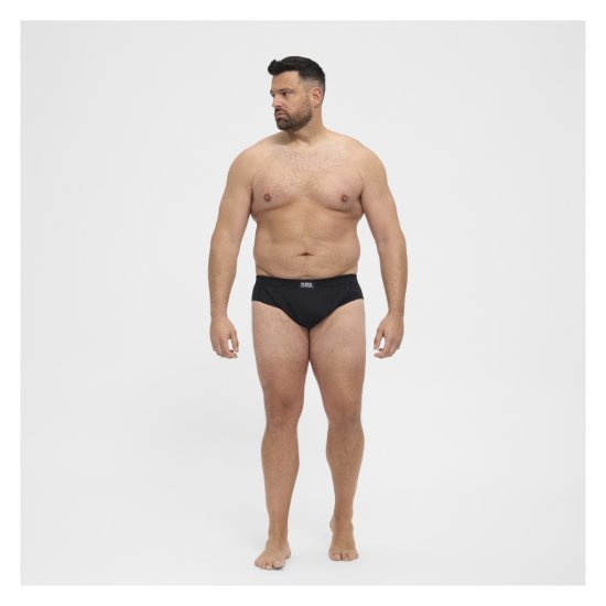 North Latitude Brief Underwear Black - Slip - Slip grande taille pour homme