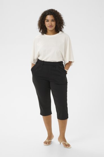 Kaffe Curve Jenna Capri Pants Black - Pantalons - 