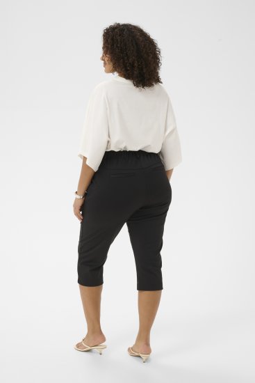 Kaffe Curve Jenna Capri Pants Black - Pantalons - 