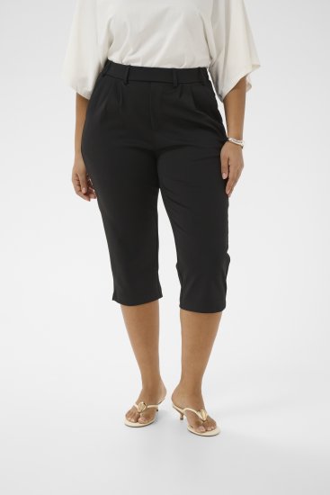 Kaffe Curve Jenna Capri Pants Black - Pantalons - 