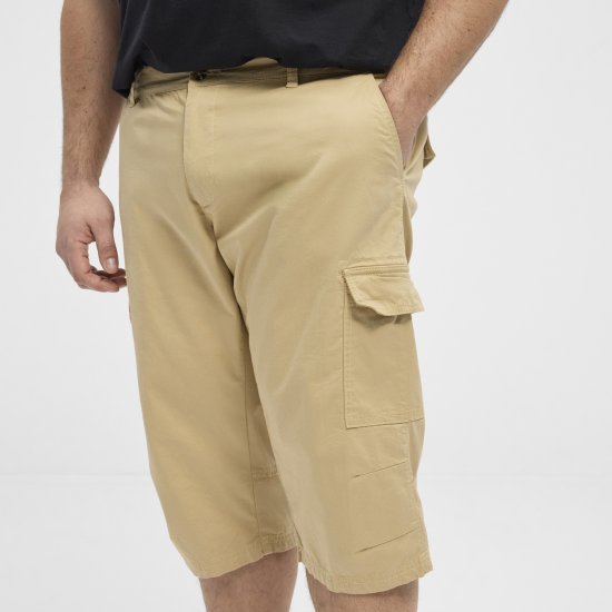 North Latitude 51136 Capri Shorts Beige - Shorts - Shorts hommes grande taille