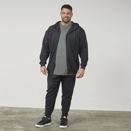 North Latitude 61325 Cardigan À Capuche Noir - Sweatshirts & hoodies - Sweatshirts/Hoodies grande taille homme