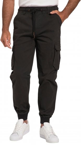 JP1880 Cargo Trousers with Many Pockets Stretchy Black - Jeans et pantalons - Jeans et Pantalons grande taille 