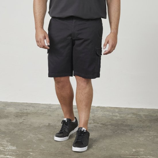 North Latitude 61148 Short Cargo Noir - Shorts - Shorts hommes grande taille