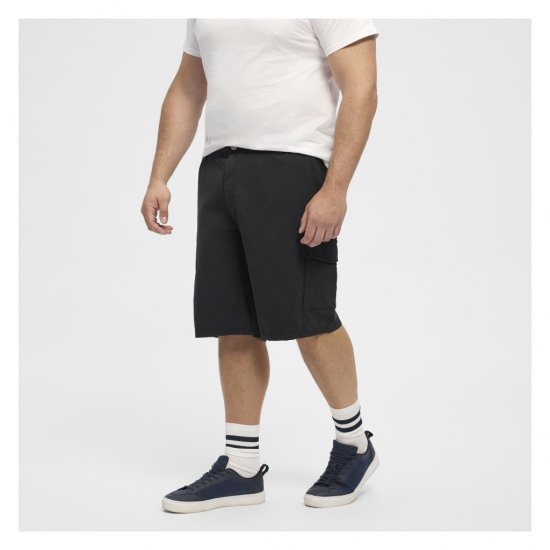 North Latitude Cargo Shorts Black - Shorts - Shorts hommes grande taille