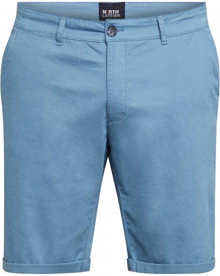 North Latitude 61147 Short Chino Bleu Moyen - Shorts - Shorts hommes grande taille