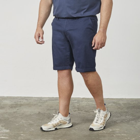 North Latitude 61147 Short Chino Bleu Marine - Shorts - Shorts hommes grande taille