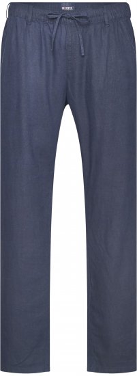 North Latitude 61155 Pantalon En Lin Coupe Confort Bleu Marine - Jeans et pantalons - Jeans et Pantalons grande taille 