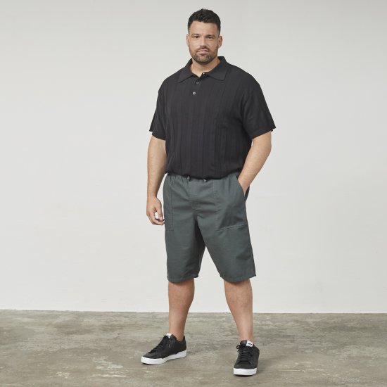 North Latitude 61336 Short Coupe Confort Vert Poussiéreux Foncé - Shorts - Shorts hommes grande taille