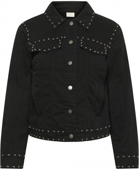 Kaffe Curve Brenn Twill Jacket Washed Black - Vestes en jean - 