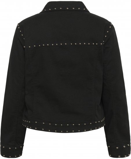 Kaffe Curve Brenn Twill Jacket Washed Black - Vestes en jean - 
