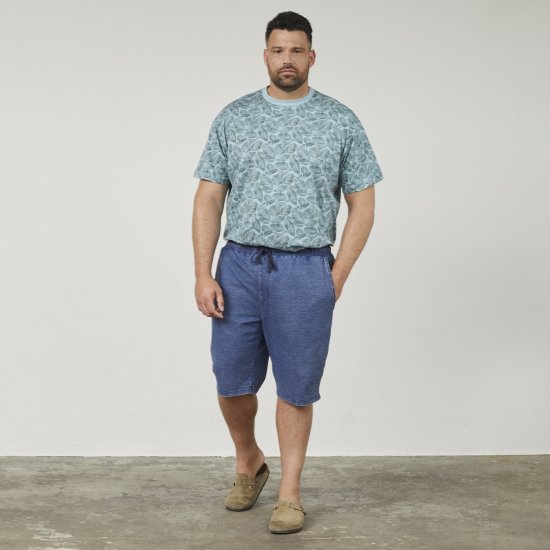 North Latitude 61333 Short En Denim Jog Bleu Indigo - Shorts - Shorts hommes grande taille