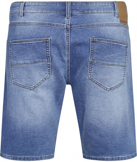 North Latitude 61339 Mick Short En Denim Jog Bleu Denim - Shorts - Shorts hommes grande taille