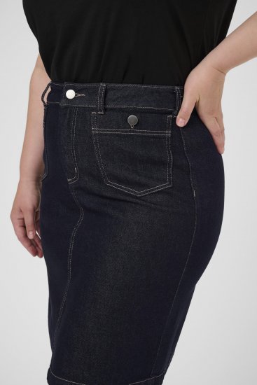 Kaffe Curve Roria Denim Skirt Dark Blue - Jupes - 