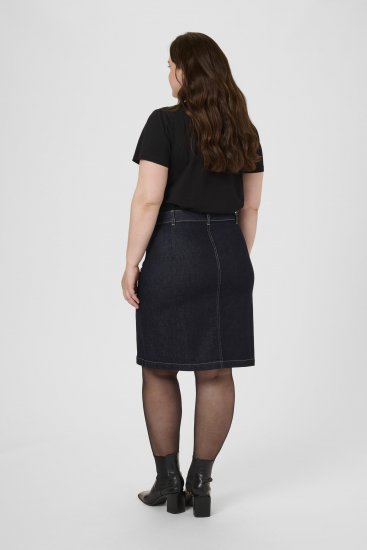 Kaffe Curve Roria Denim Skirt Dark Blue - Jupes - 