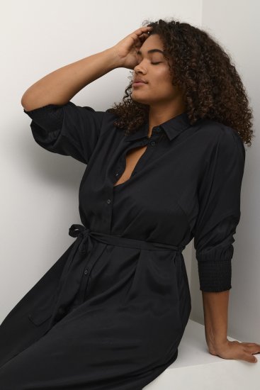 Kaffe Curve Emina Oline Robe Noir profond - Robes - 