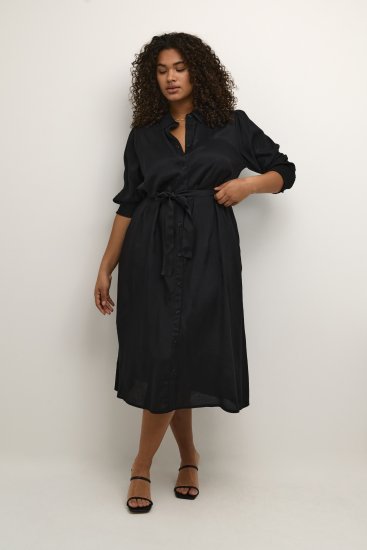 Kaffe Curve Emina Oline Robe Noir profond - Robes - 