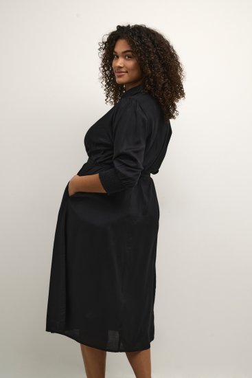Kaffe Curve Emina Oline Robe Noir profond - Robes - 