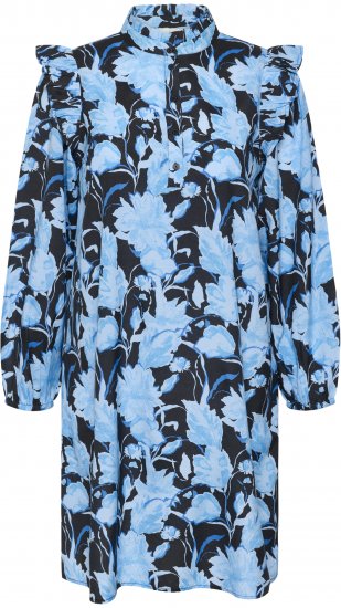Kaffe Curve Sasja Robe Blue Snake Flower - Robes - 