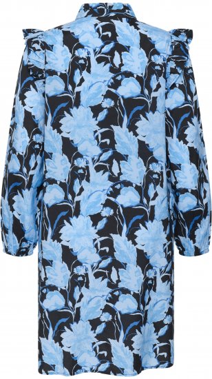 Kaffe Curve Sasja Robe Blue Snake Flower - Robes - 