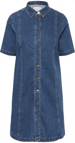 Kaffe Curve Leni Robe en jean Bleu - Robes - 