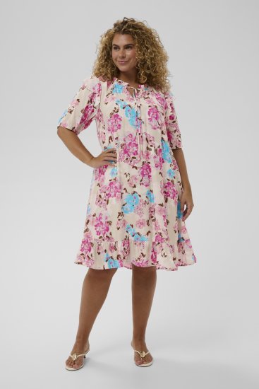 Kaffe Curve Hayley Dress Multi Color Flower - Robes midi - 