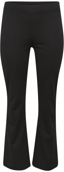 Kaffe Curve Jenna Legging évasé Noir profond - Jeans & Pantalons Femme Grandes Tailles – Plus Size - 