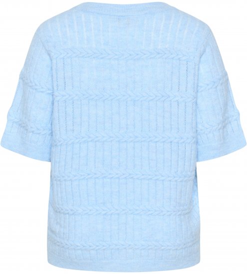 Kaffe Curve Minia Pullover Powder Blue Melange - Pulls en maille - 