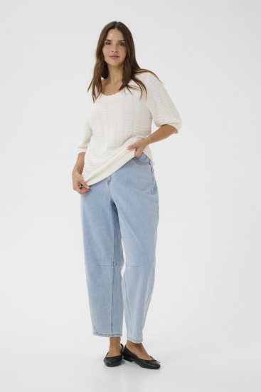 Kaffe Curve Lotia Pullover Chalk - Pulls en maille - 