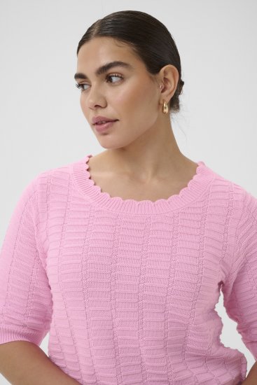 Kaffe Curve Lotia Pullover Pink Frosting - Pulls en maille - 