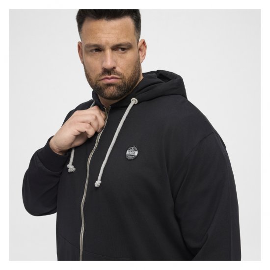 North Latitude Cardigan Hoodie Black - Sweatshirts & hoodies - Sweatshirts/Hoodies grande taille homme