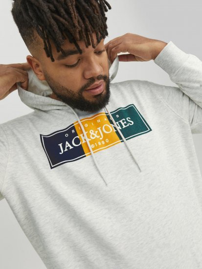Jack & Jones Codyy Hoodie White - Sweatshirts & hoodies - Sweatshirts/Hoodies grande taille homme