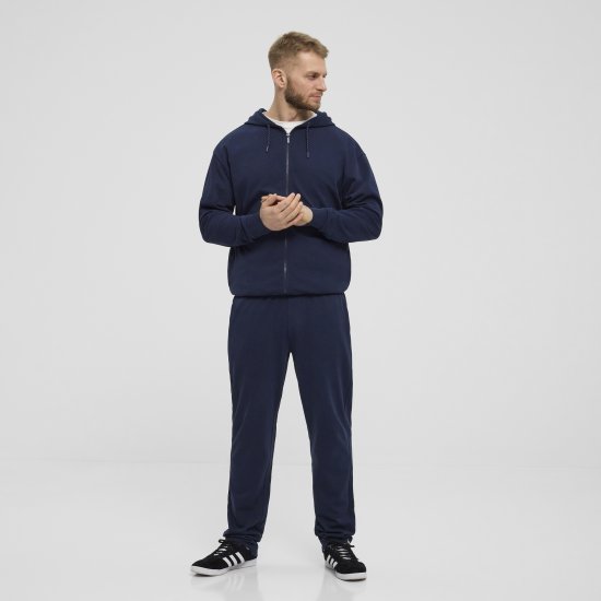 North Latitude Denim Hooded Full-Zip Sweatshirt Navy TALL - TALL sweatshirts - 