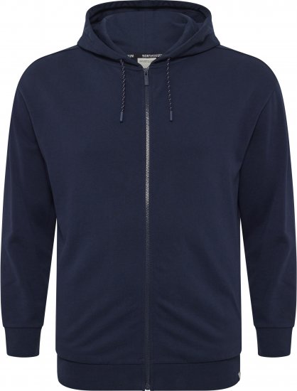 North Latitude Denim Hooded Full-Zip Sweatshirt Navy TALL - TALL sweatshirts - 