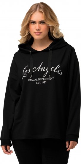 Ulla Popken City Name Graphic Hoodie Black - Sweatshirts & hoodies - 