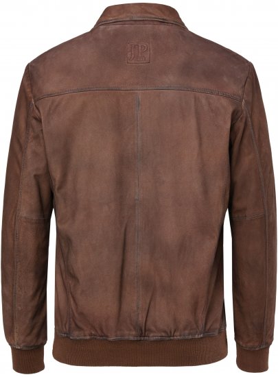 JP1880 Finest Goat Suede Leather Blouson Tobacco Brown - Vestes - Vestes homme grandes tailles