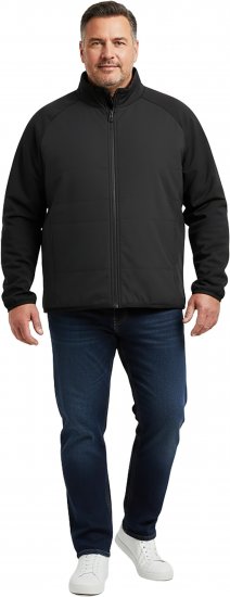 Dobsom Hybrid Veste Noire - Sport & outdoor - Vêtements de sport grande taille 