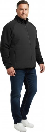 Dobsom Hybrid Veste Noire - Sport & outdoor - Vêtements de sport grande taille 