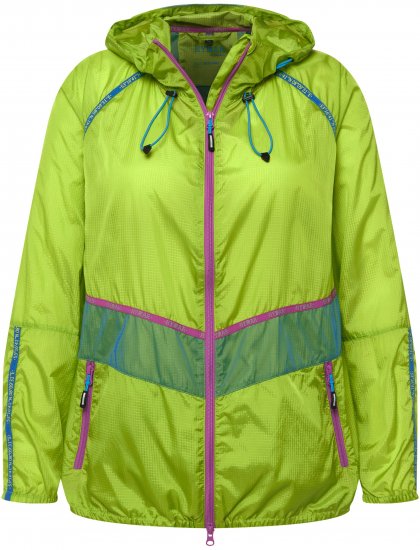Ulla Popken Neon Rain Jacket Activewear Safety Yellow - Vestes - 